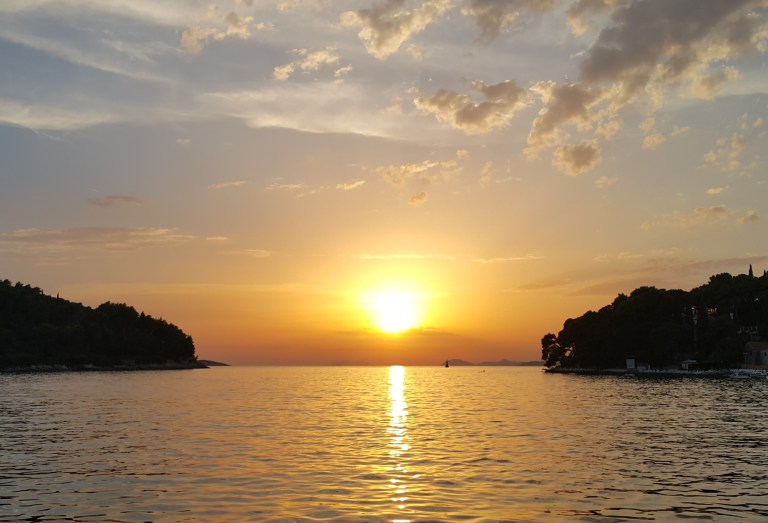 sunset in Cavtat, Croatia @pratserie