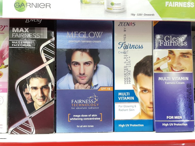 Bleaching beauty products for men