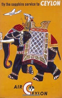 Ceylon elephant poster - Stick no Bills Sri Lanka