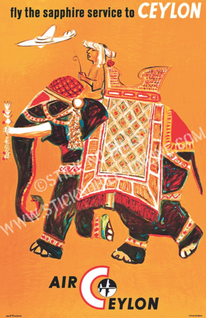 Poster vintage à venda no Sri Lanka