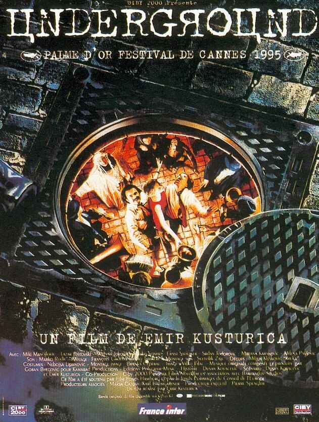 Cartaz do filme Undergroud de Emir Kusturica