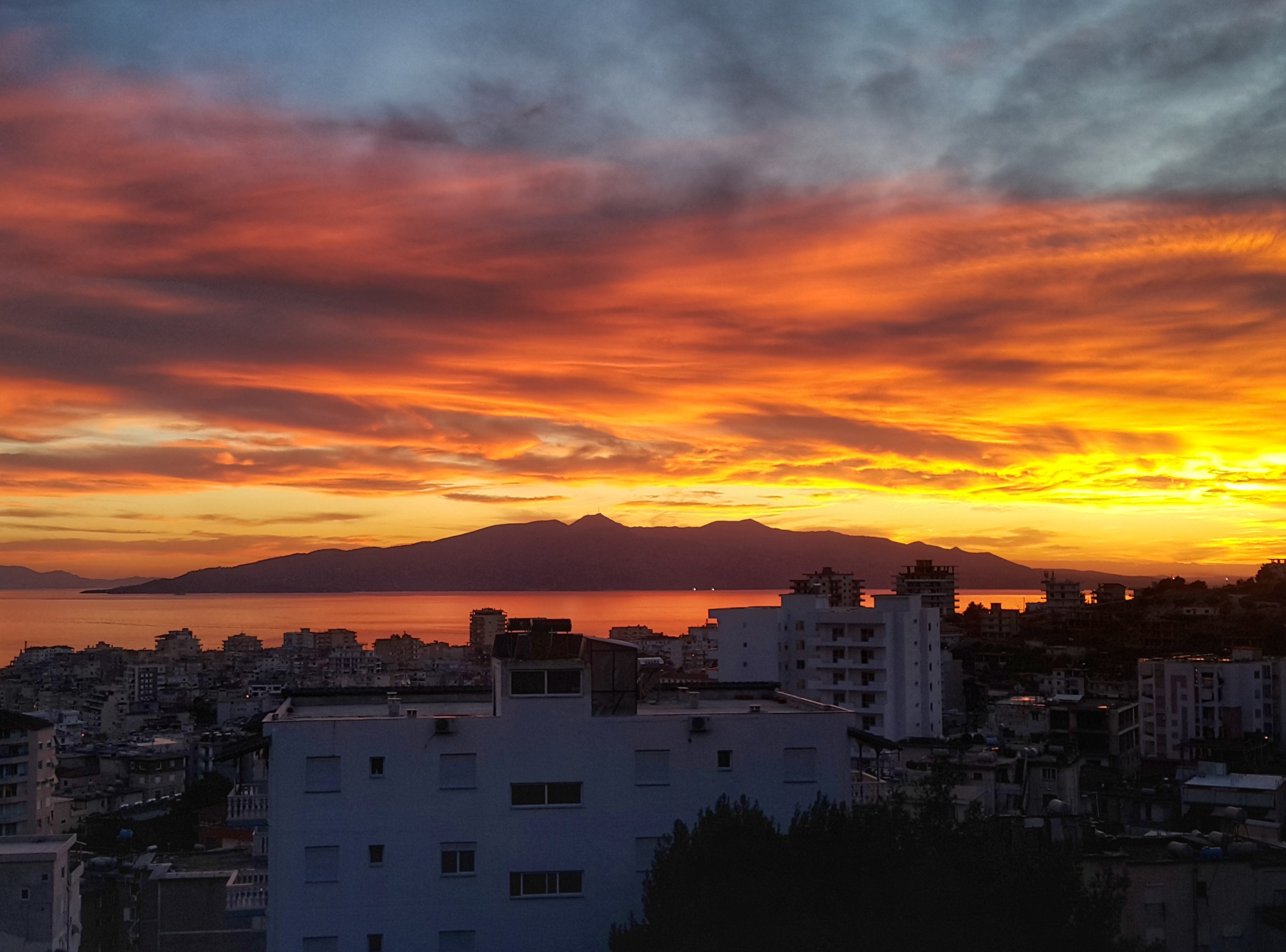 Corfu island - view from Saranda, Albania @pratserie