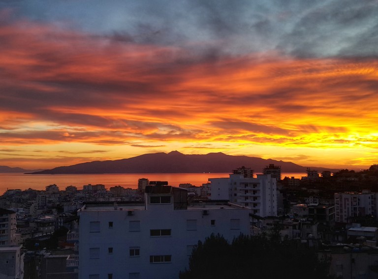 Corfu island - view from Saranda, Albania @pratserie