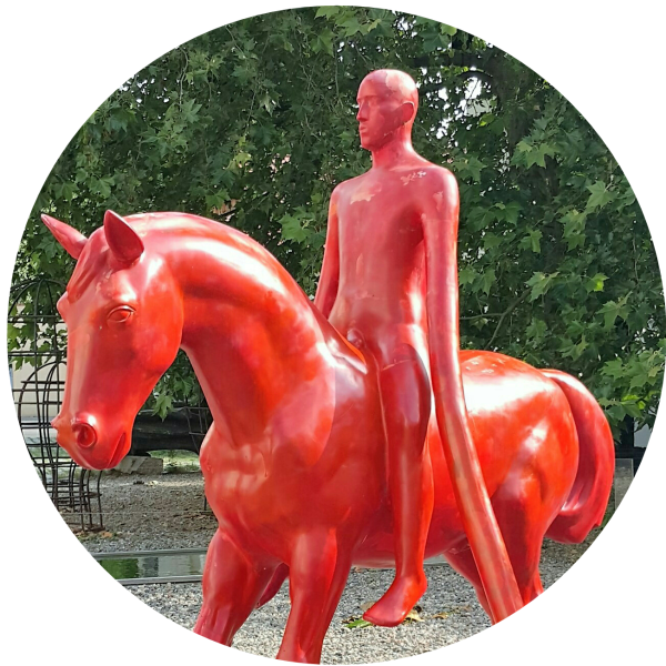 Red horse rider - Prague @pratserie