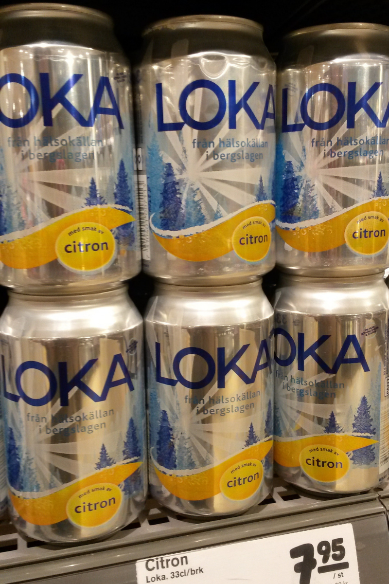 água Loka - supermercado escandinavo
