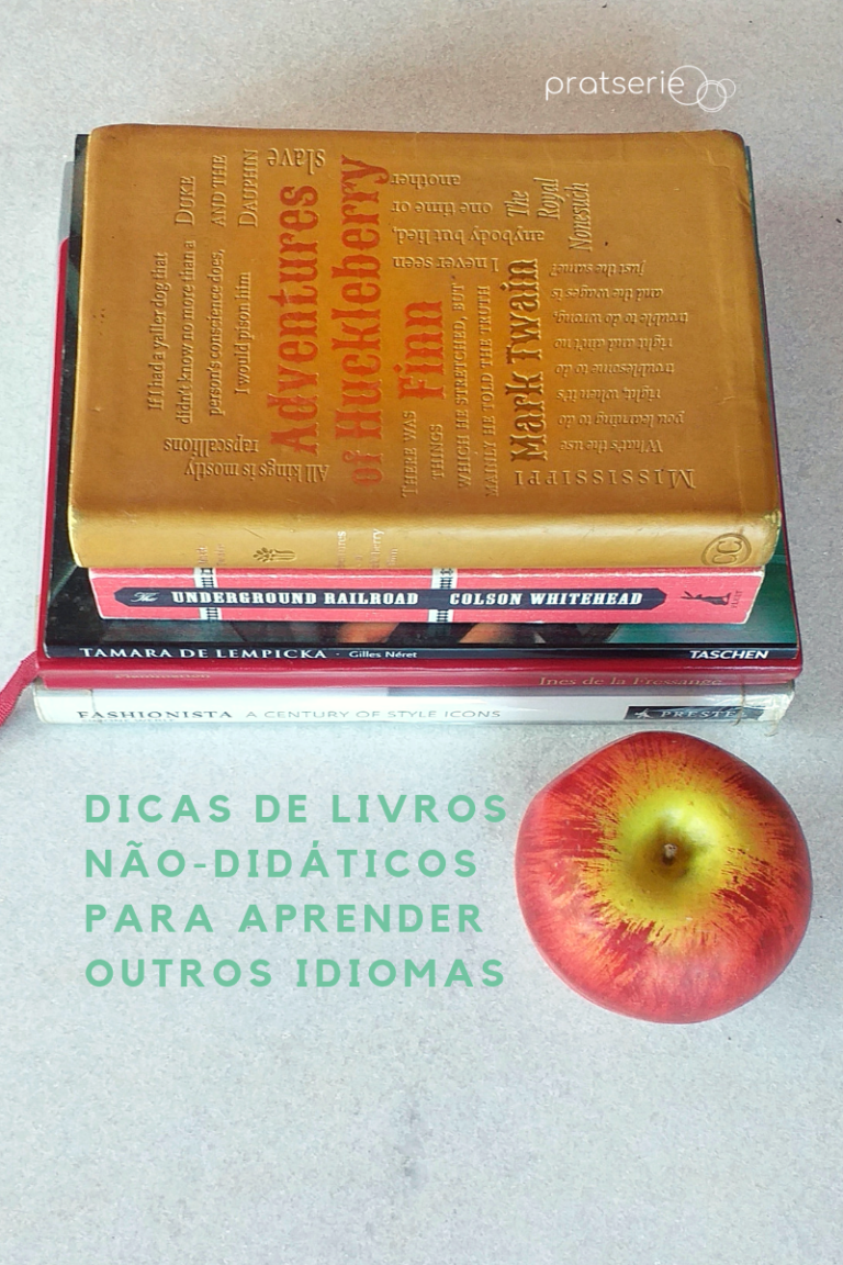 dicas de livros nao-didaticos para aprender outros idiomas @pratserie